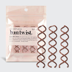 Bun Twist 3pc Set - Brown