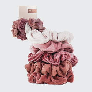 Scrunchies in velluto - Blush/Mauve