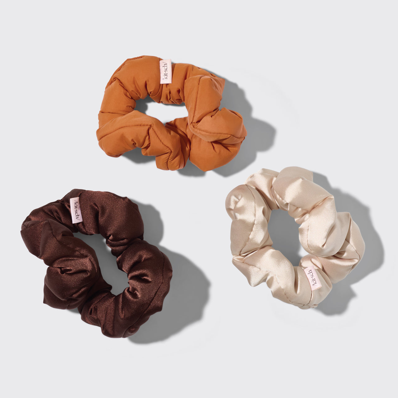 Recyceltes Gewebe Wolke Scrunchies 3pc Set - Sedona