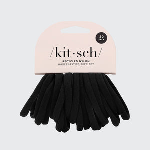 Elastic Hair Ties 20 Pack - Black