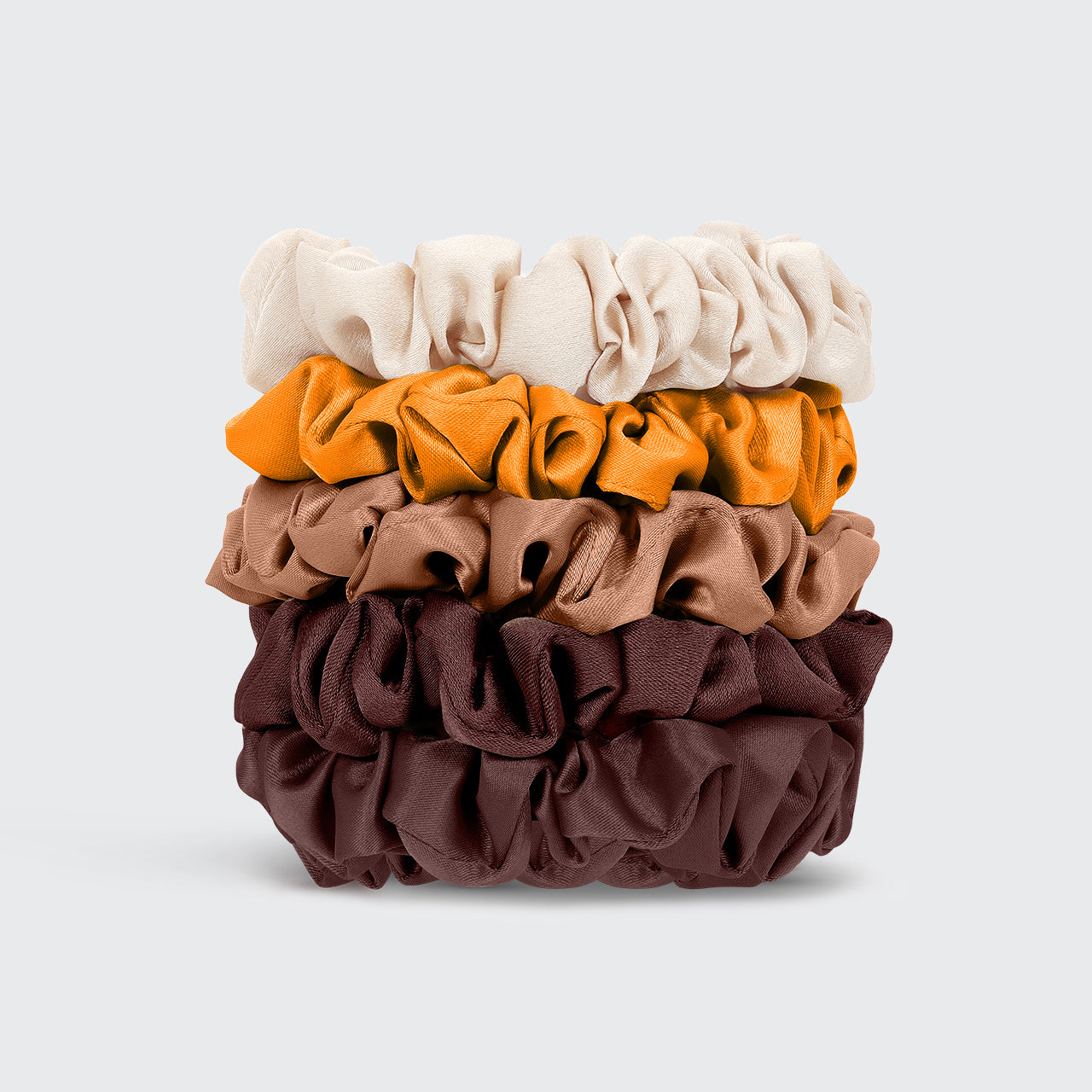 Satin Petite Scrunchies 5pc Set - Sedona