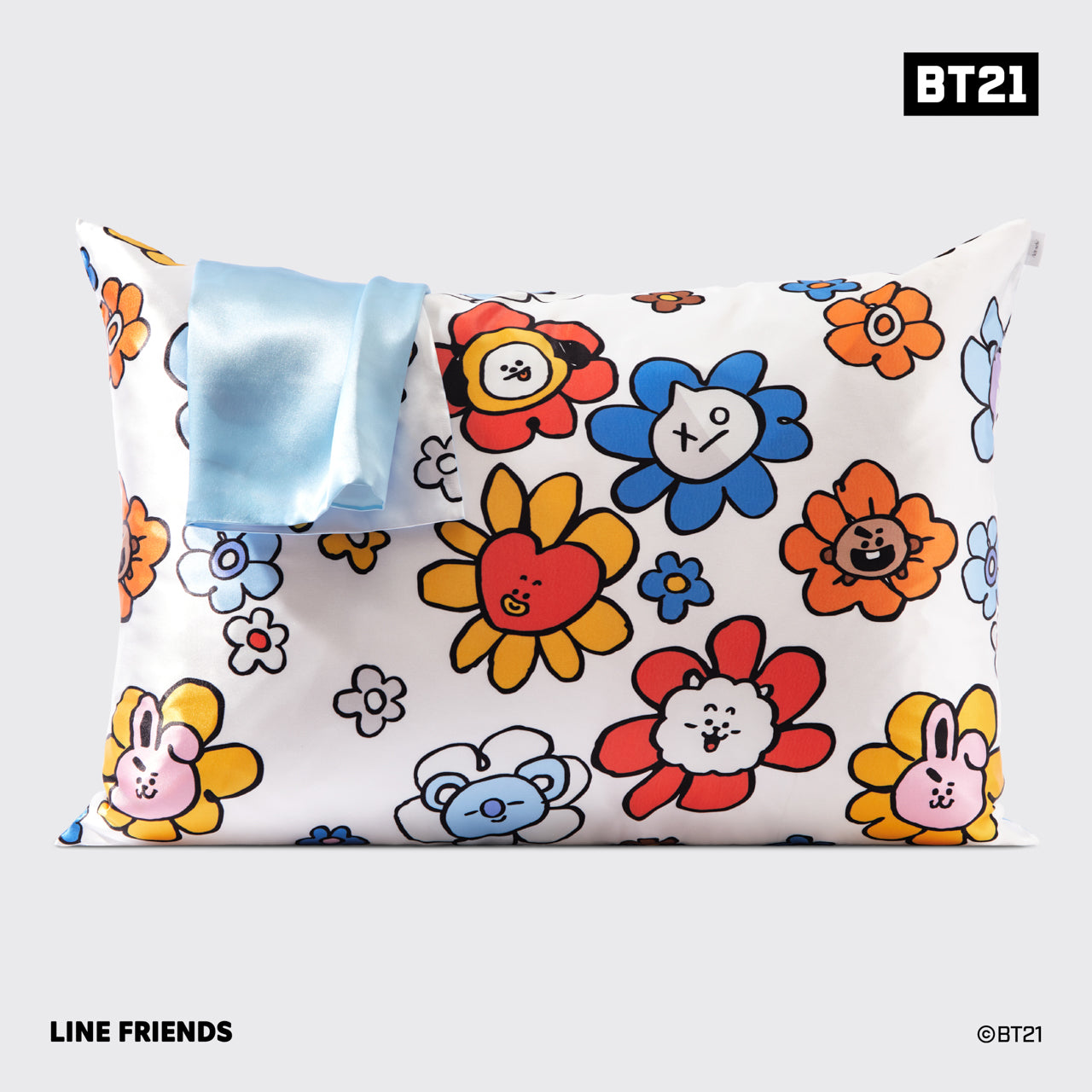 Fronha de cetim BT21 encontra Kitsch - KOYA