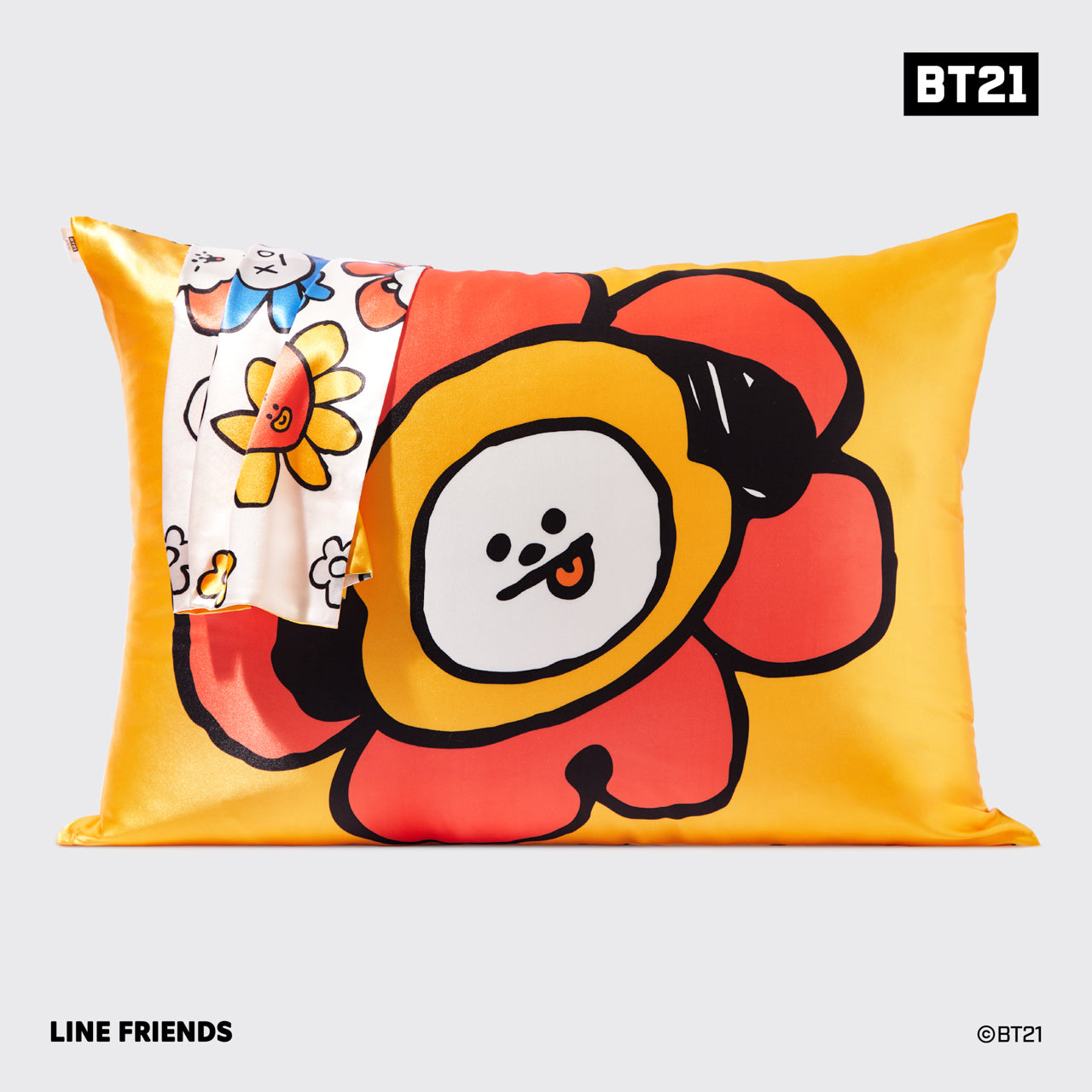 Fronha de cetim BT21 encontra Kitsch - CHIMMY