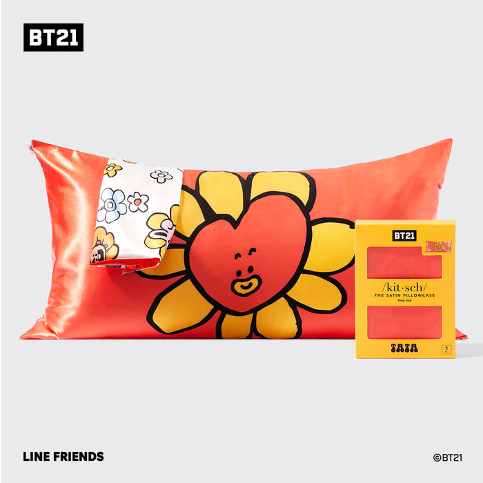 BT21 x Kitsch Funda de almohada King - TATA