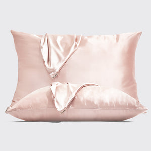 Juego de 2 fundas para almohada Standard edición Navideña - Rosa claro