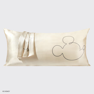 Kitsch x Mickey e Minnie King Pillowcase Bundle - Crema