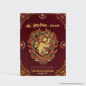 Kitsch x Harry Potter Satin King Pillowcase - Gryffindor