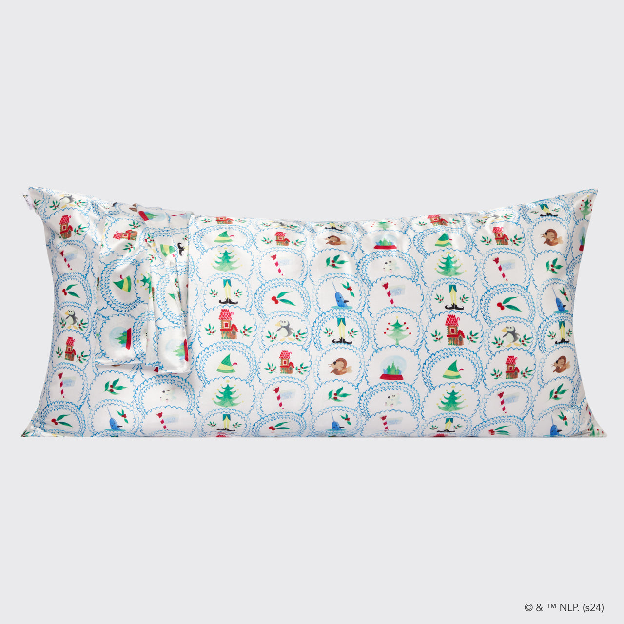 Elf x Kitsch Funda de almohada de satén Rey - Polo Norte