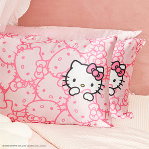 Fronha Hello Kitty x Kitsch King - Rostos Hello Kitty Rosa