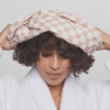 Satin Lined Luxury Shower Cap - Checker