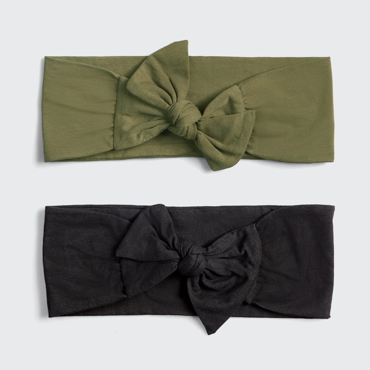 Cotton Adjustable Headband 2pc - Moss