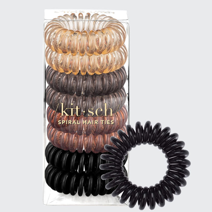 8 Pack Hair Coils - Brunette